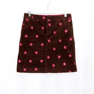 Lilly Pulitzer Embroidered Corduroy Mini Skirt 2